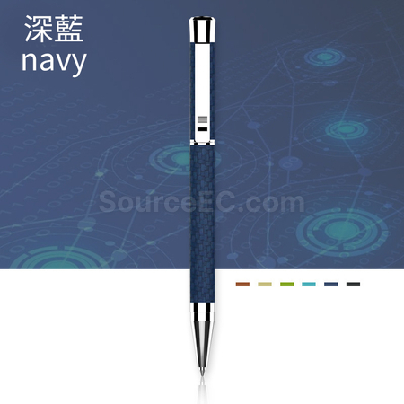 客製化PU皮質按動原子筆禮品