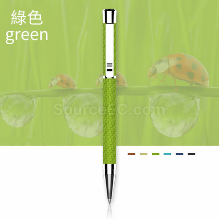 客製化PU皮質按動原子筆禮品
