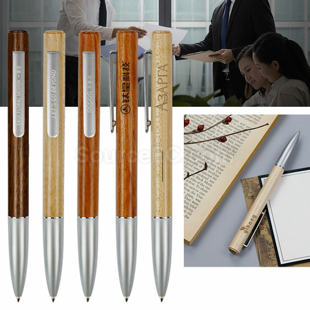 客製化客製化商品 轉動木質商務筆禮品