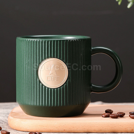 客製化銅章陶瓷杯禮品
