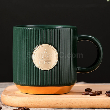 客製化銅章陶瓷杯禮品