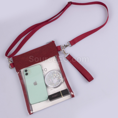 客製化PVC透明斜挎袋禮品