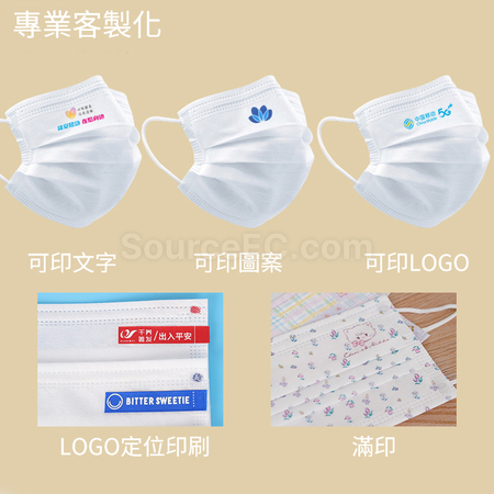 客製化客製化彩色耳繩口罩禮品