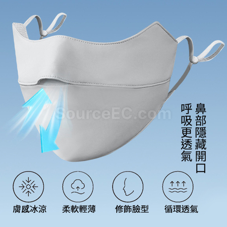 客製化夏季冰絲防曬護眼角口罩禮品