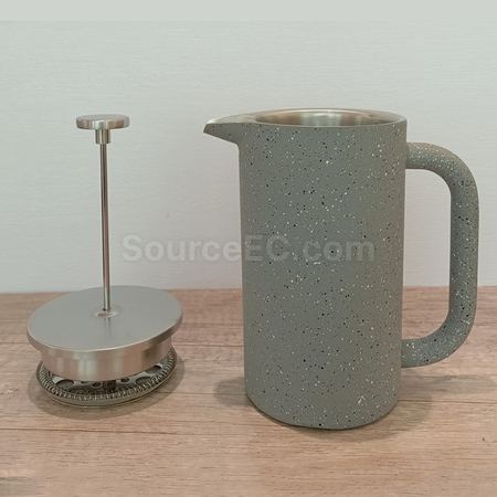 客製化304雙層隔熱法壓咖啡壺禮品