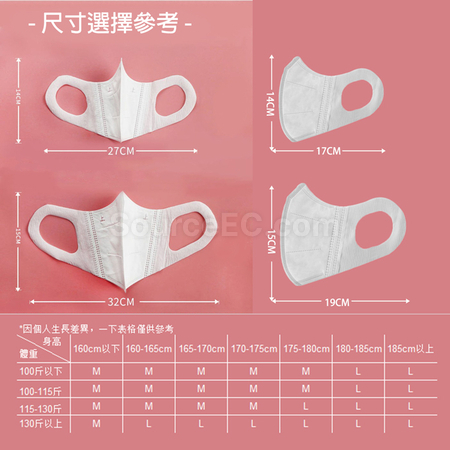 客製化大碼3D成人口罩禮品