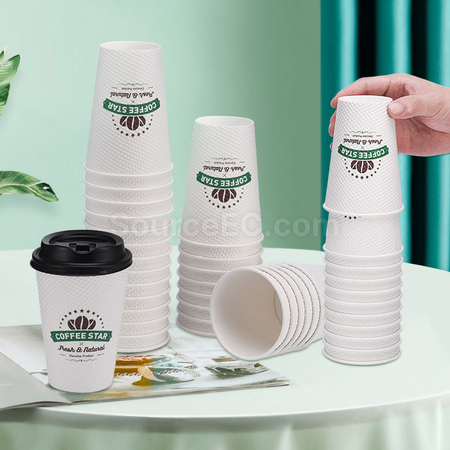 客製化玉米粒凹凸紋紙杯禮品