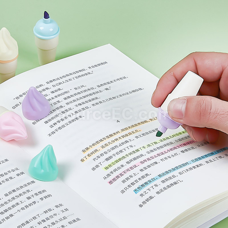 客製化甜筒造型螢光筆禮品