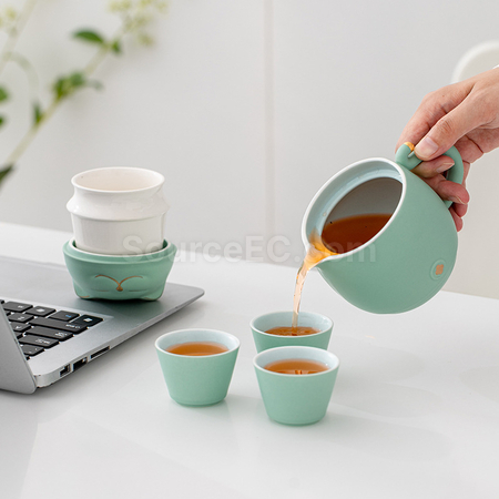 客製化招財貓泡茶杯禮品