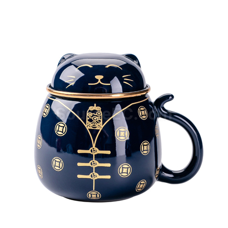 客製化招財貓泡茶杯禮品