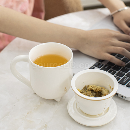 客製化招財貓泡茶杯禮品