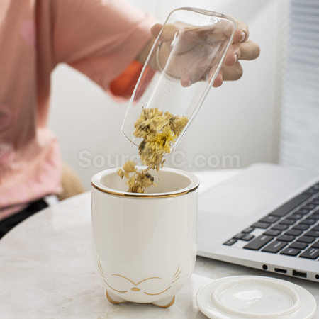 客製化招財貓泡茶杯禮品