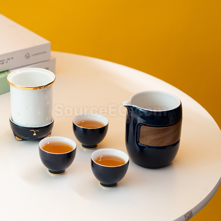 客製化招財貓泡茶杯套裝禮品