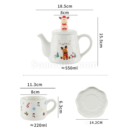 客製化一壺兩杯聖誕套裝禮品