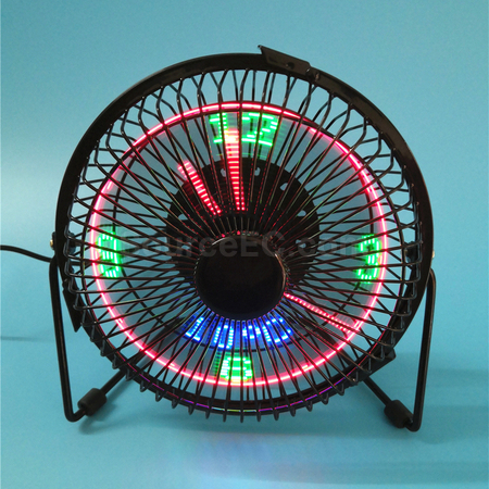 客製化LED時鐘電風扇禮品