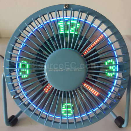 客製化LED時鐘電風扇禮品