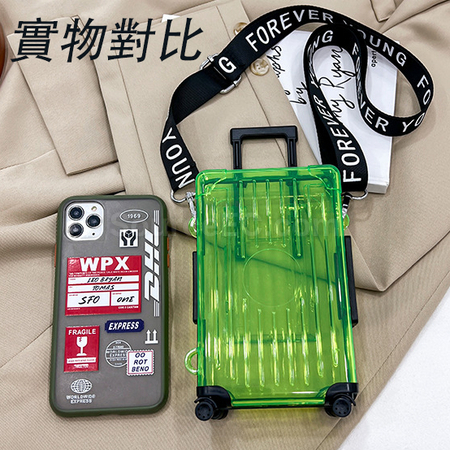 客製化透明小型行李箱單肩斜挎包禮品