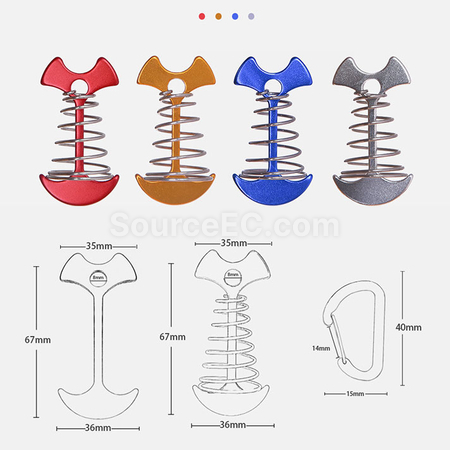 客製化彈簧魚骨地釘禮品