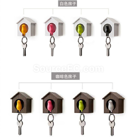 客製化創意小鳥口哨匙扣禮品