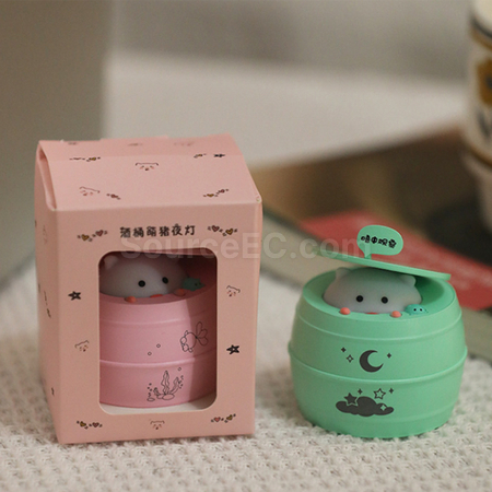客製化可愛酒桶小夜燈禮品