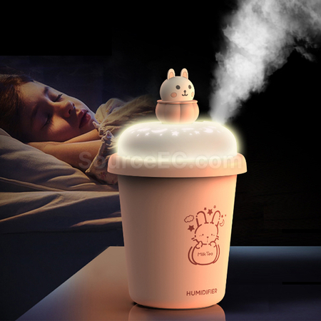 客製化可愛小夜燈加濕器禮品