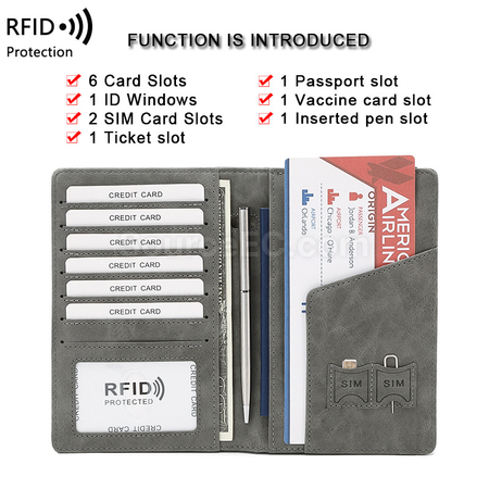 客製化防盜RFID護照包禮品