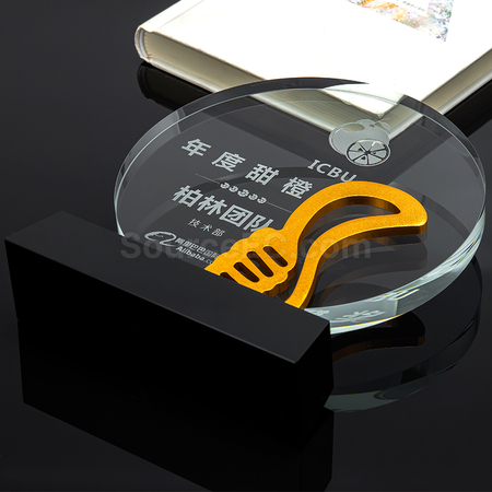 客製化金屬水晶客製獎座禮品
