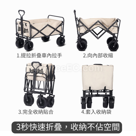 客製化戶外便攜式野營折疊手推車禮品