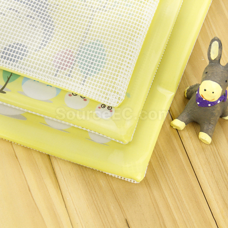 客製化PVC網格拉鏈文件袋禮品
