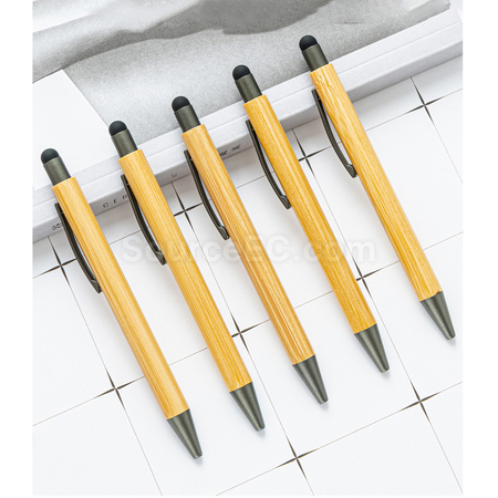 客製化竹製觸屏廣告筆禮品