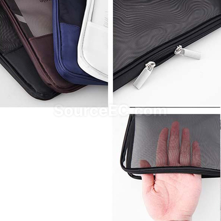 客製化網格拉鍊文件袋禮品