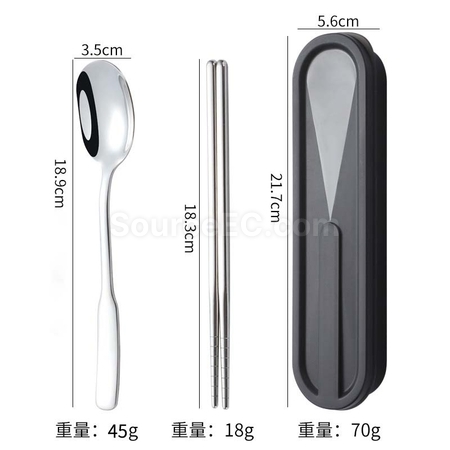 客製化便攜不鏽鋼餐具套裝禮品