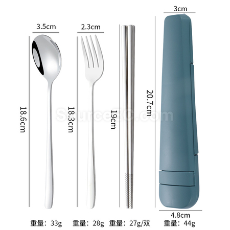 客製化便攜不鏽鋼餐具套裝禮品