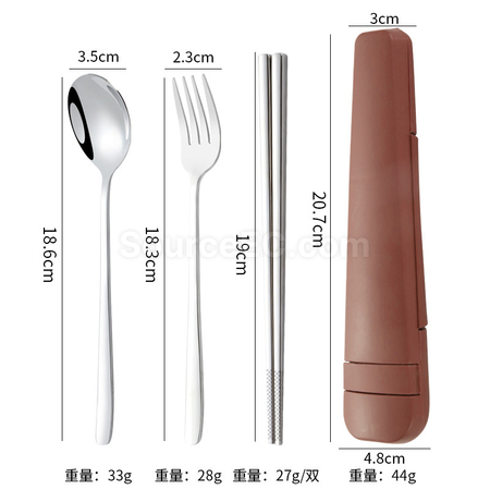 客製化便攜不鏽鋼餐具套裝禮品