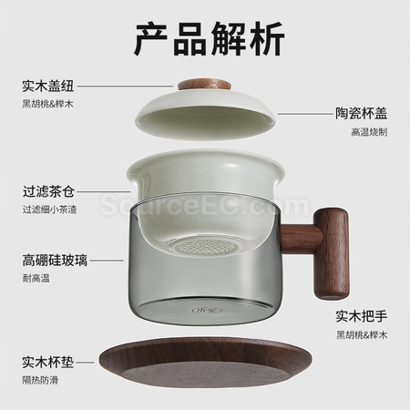 客製化泡茶玻璃杯  禮品