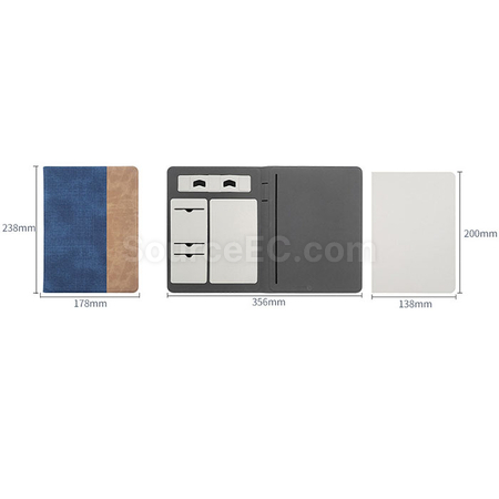 客製化超薄無線充電記事本禮品