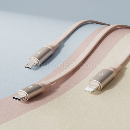 客製化一拖三伸縮充電線禮品