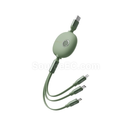 客製化一拖三伸縮充電線禮品