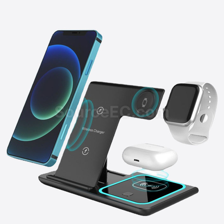 客製化三合一無線快充摺疊支架禮品
