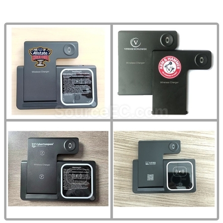 客製化三合一無線快充摺疊支架禮品