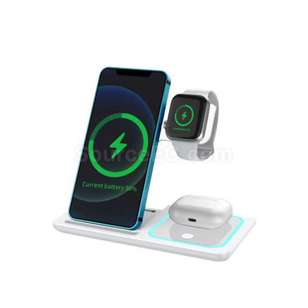 客製化三合一無線快充摺疊支架禮品