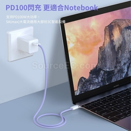 客製化雙Type-C馬卡龍快充充電線禮品