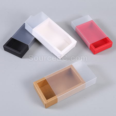 客製化抽屜式磨砂透明禮品盒禮品