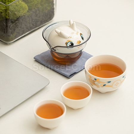 客製化瑞龍陶瓷茶具套裝禮品