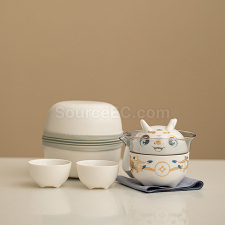 客製化瑞龍陶瓷茶具套裝禮品