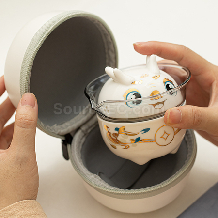 客製化瑞龍陶瓷茶具套裝禮品