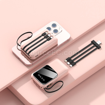 客製化自帶線移動電源禮品