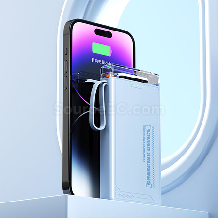 客製化自帶線移動電源禮品