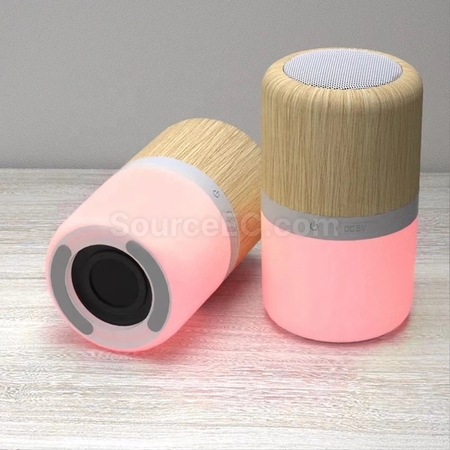 客製化LED竹木紋藍牙音箱禮品