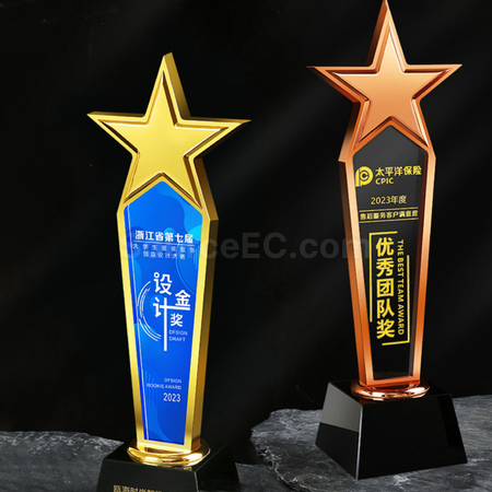 客製化金屬水晶獎座禮品